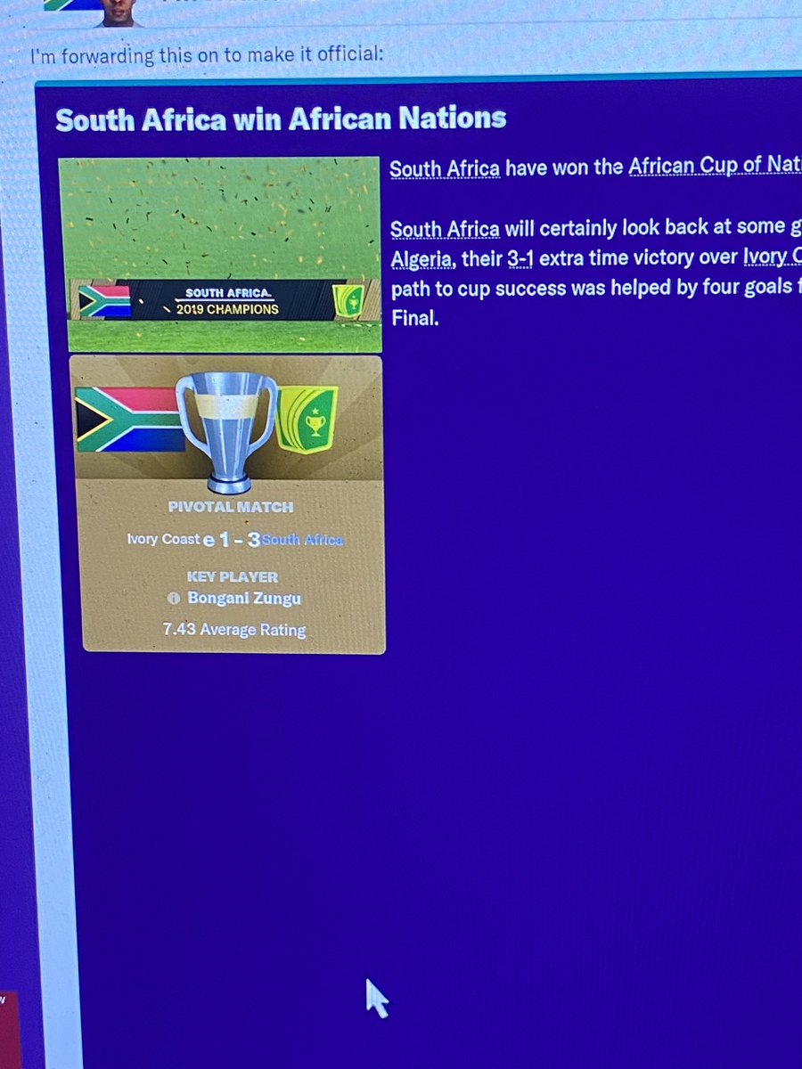 footballboytjie's tweet image. Hire me @BafanaBafana 
#FM19 @FootballManager