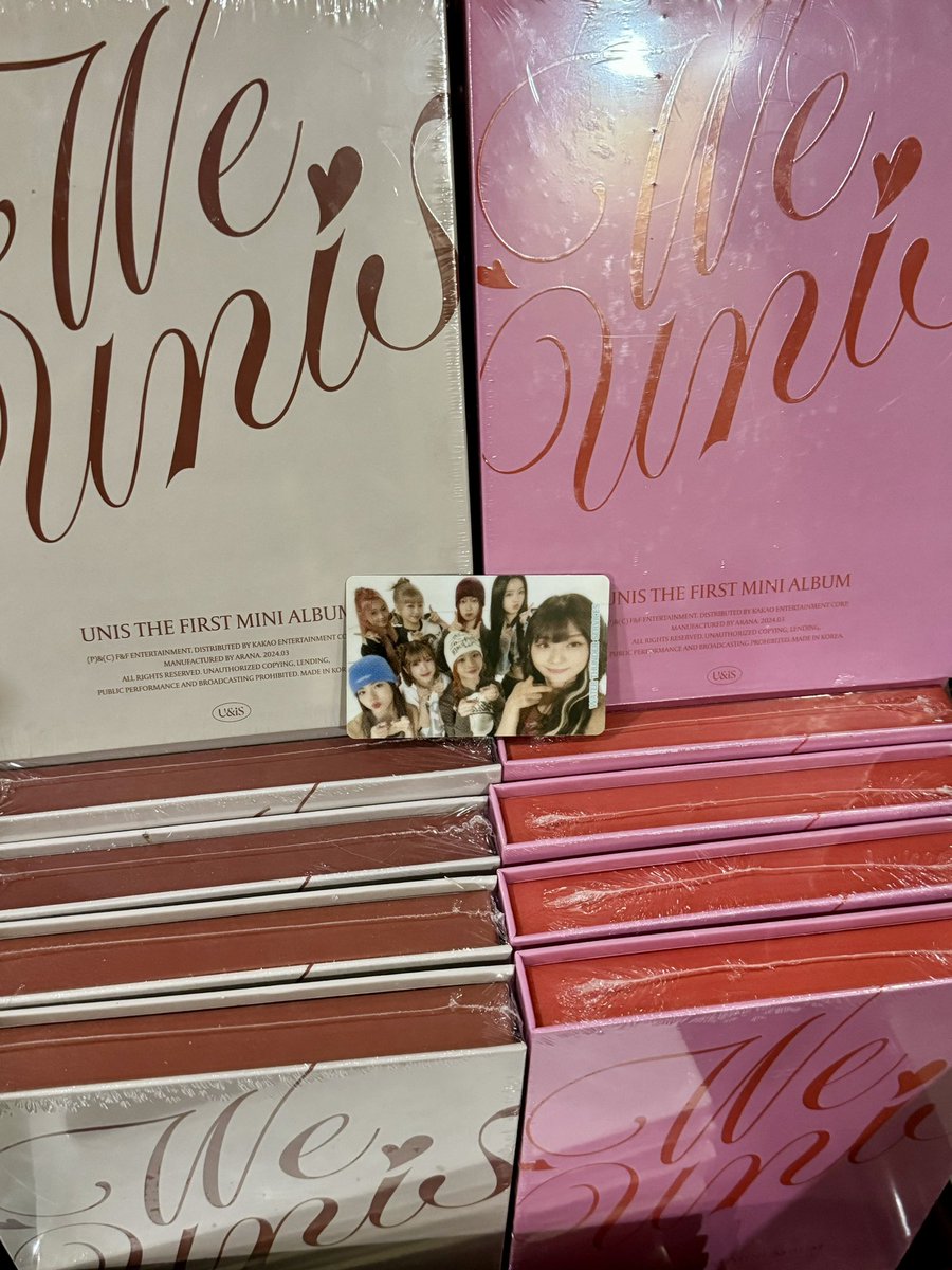 9.9 SUPER SALE ‼️ #UNIS

🤎🩷 WE UNIS SEALED ALBUM 🤎🩷

--> 99 PHP EACH (RANDOM)

- RT &amp; LIKE THIS TWEET TO JOIN
- LIMITED SLOTS ONLY
- MUST BE FOLLOWING US

WILL POST AT 10 PM (THIS IS NOT YET THE CLAIMING TWEET)