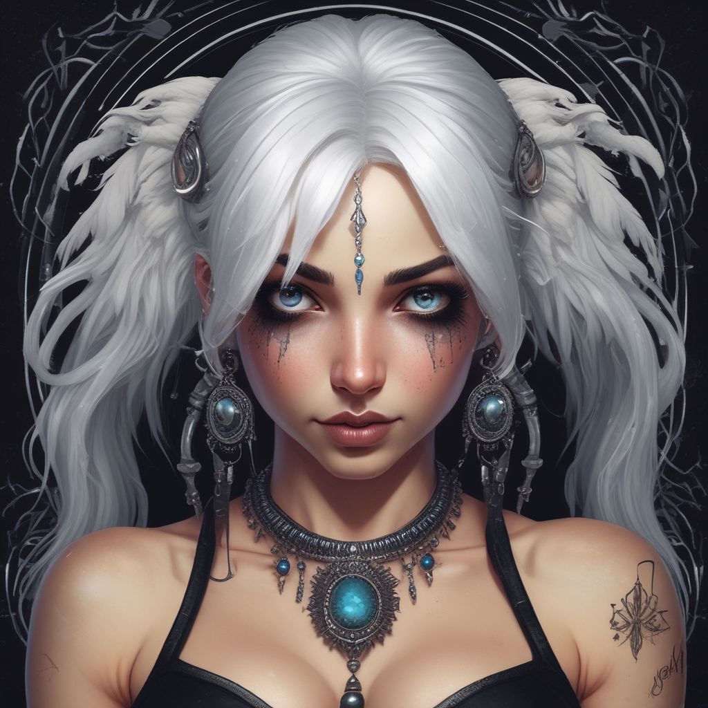 ArtificallyGoth's tweet image. Dark, daring, and dripping with allure. Can you handle the seduction of shadows? 🌑💋 #GothGirl #PinupPerfection #SeductiveShadows #GothPinupGirls