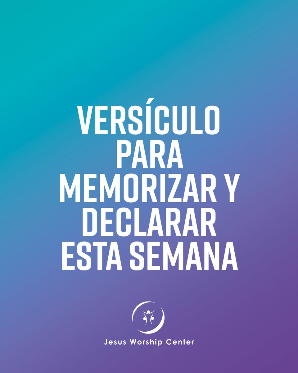 IglesiaJWC's tweet photo. Permite que la palabra de Dios sea tu guía para el êxito y activa tu fe en cada decisión que tomes. 🙌
👉 Lleva esta escritura contigo en esta semana, medita en ella y comparte con alguien que necesita leer esto hoy. 🙏
.
.
#versiculosemanal #job22:28 #exito https://t.co/BRLVc92sCd