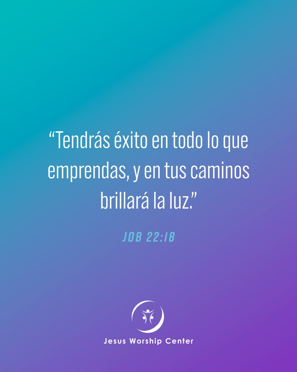 IglesiaJWC's tweet photo. Permite que la palabra de Dios sea tu guía para el êxito y activa tu fe en cada decisión que tomes. 🙌
👉 Lleva esta escritura contigo en esta semana, medita en ella y comparte con alguien que necesita leer esto hoy. 🙏
.
.
#versiculosemanal #job22:28 #exito https://t.co/BRLVc92sCd