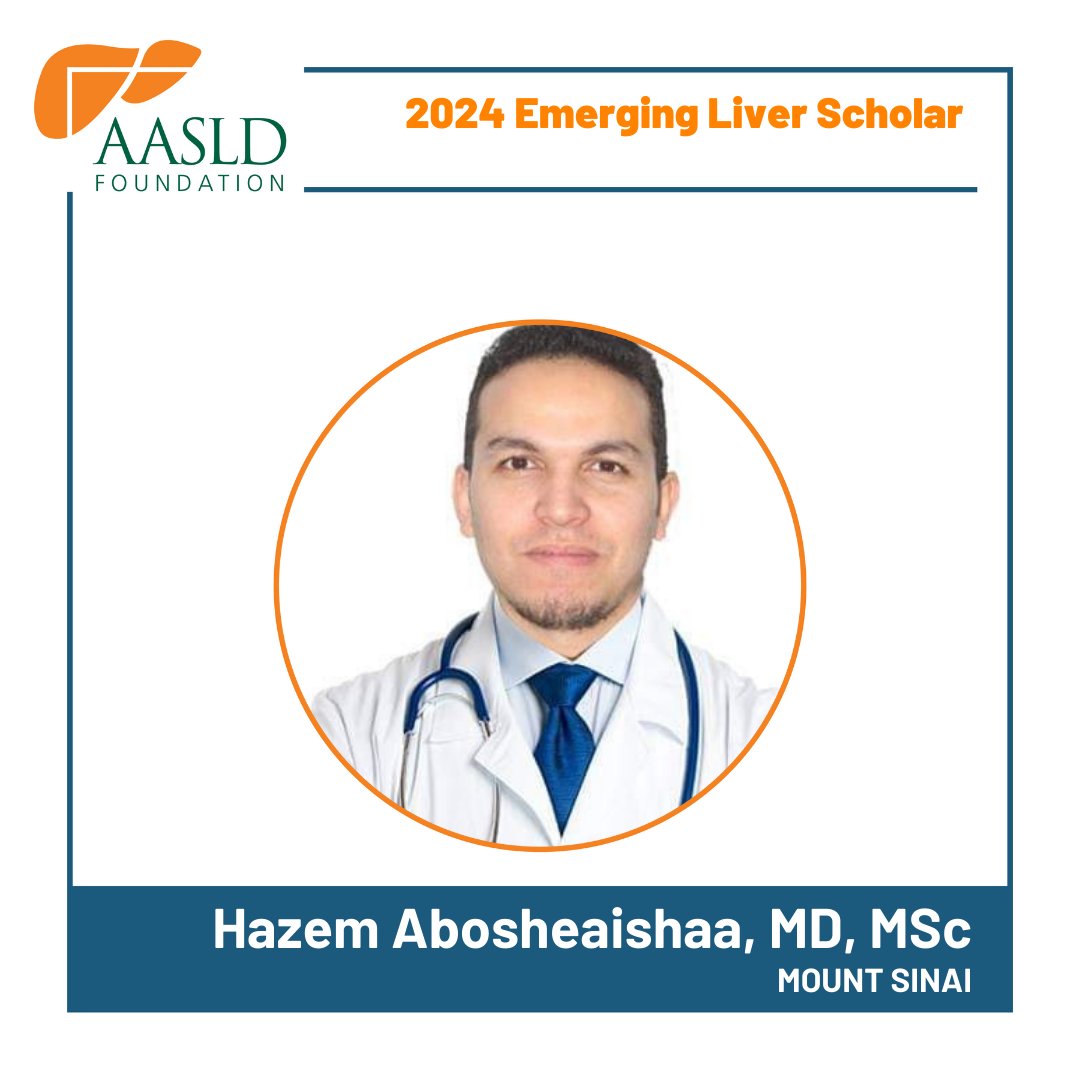 AASLDFoundation's tweet photo. Introducing the 2024 Emerging Liver Scholars! 🤩 Huge congrats to Majd Aboona, MD, Hazem Abosheaishaa, MD, MSc, Kareen Akiva, MD, and Mukarram Jamat Ali, MD.
Learn more about AASLD Foundation's 2024 awardees at https://t.co/kVfI2v07mv https://t.co/4VZdstAWtO