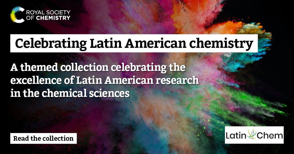 Chemical Communications (@chemcommun) on Twitter photo ChemComm is delighted to be a part of a themed collection celebrating the excellent research taking place in Latin America 🧪
Read the collection 👉 buff.ly/4dRAN4w
Learn more about the guest editors and upcoming <a href="/LatinXChem/">LatinXChem</a> event on our blog 👉 buff.ly/3ZhbO6r ChemComm is delighted to be a part of a themed collection celebrating the excellent research taking place in Latin America 🧪
Read the collection 👉 buff.ly/4dRAN4w
Learn more about the guest editors and upcoming <a href="/LatinXChem/">LatinXChem</a> event on our blog 👉 buff.ly/3ZhbO6r