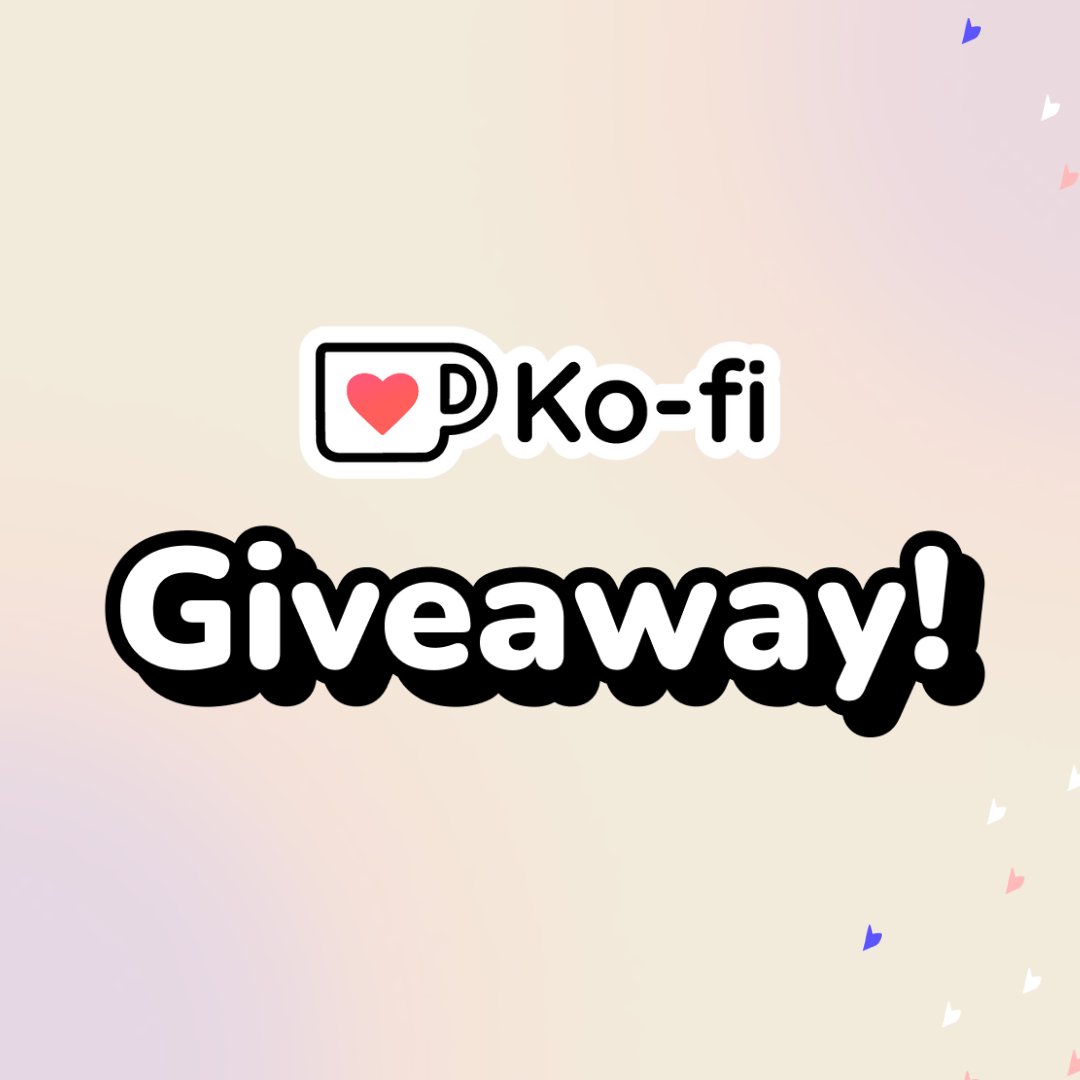We're supporting 5 creators this week 🎉

To enter: 
👋🏼 Follow <a href="/kofi_button/">Ko-fi</a>
❤️ Like this post 
🔄 RT this post
👇🏾 Comment with your Ko-fi link

5 winners will be chosen at random on Thursday! #KofiGiveaway #Kofi