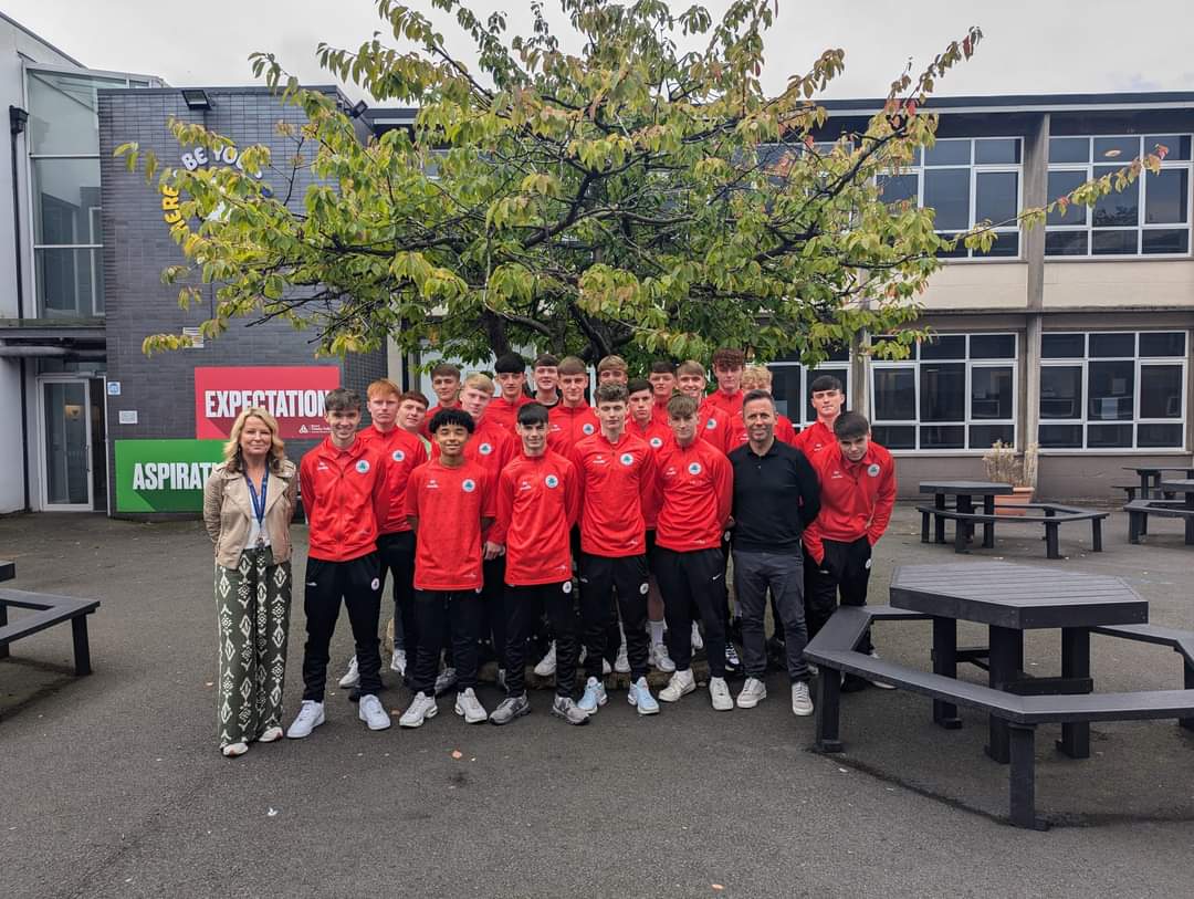 First day of Full Time Education

This week our new full time education programme in association with StevenGerrard.Academy  Cliftonville Football Club and our education partner Blessed Trinity College Belfast has officially opened.
