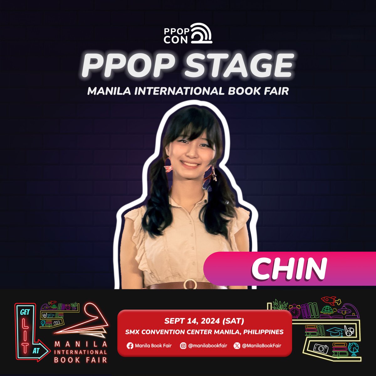 👀Surprise drop!

Get lit with 1ST ONE, KAIA, NEW:ID, and CHIN on the PPOP Stage at Manila International Book Fair, the largest and longest book fair in the Philippines, this coming Sept. 14 (Sat)! 🤙

📌SMX Convention Center Manila
🕝2:30 PM

See you there!
#PPOPCON #MIBF2024