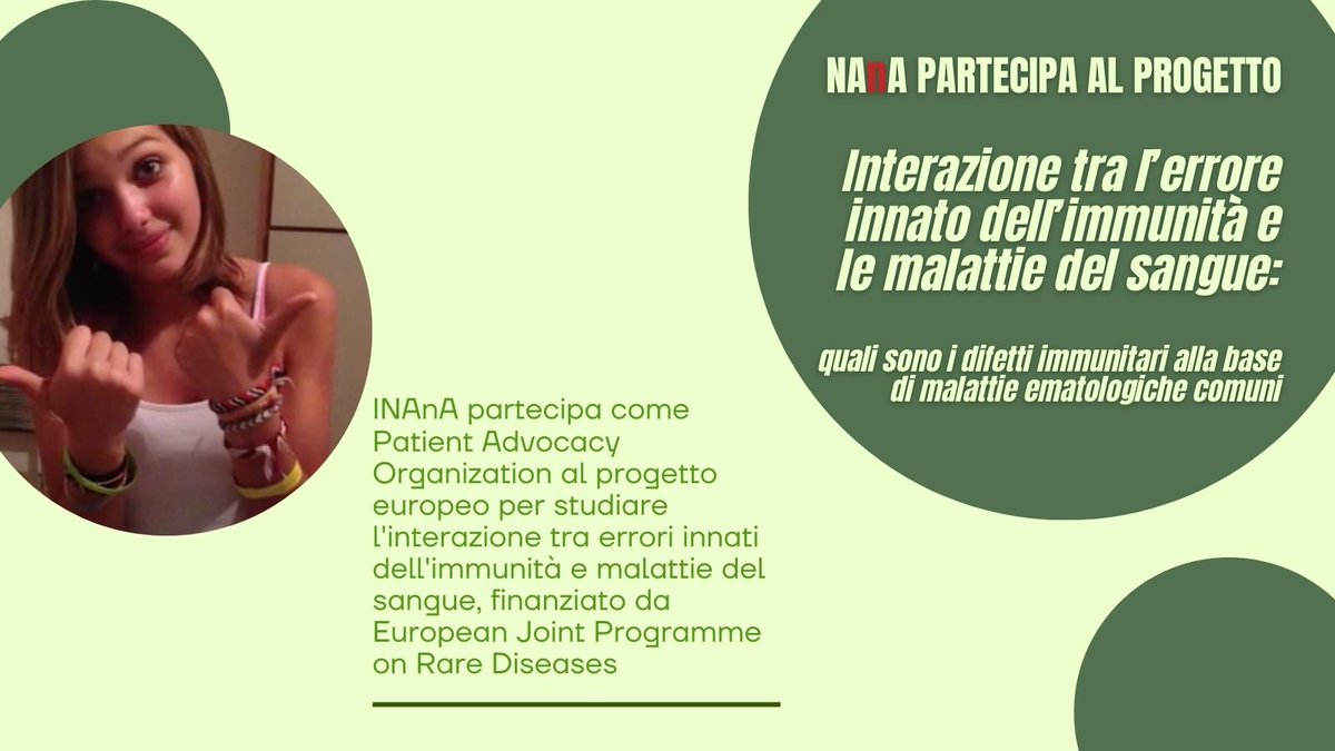 Nana_ETS's tweet image. Sapevi che NAnA ETS collabora come PatientAdvocacyOrganization in un progetto sulle #MalattieRare, esplorando gli errori innati dell'immunità (EiI) e il loro impatto sulle malattie del sangue?

🧬  nanaets.org/networking-int…

#RicercaEuropea @uniamofimronlus @eurordis #leucemie #lma