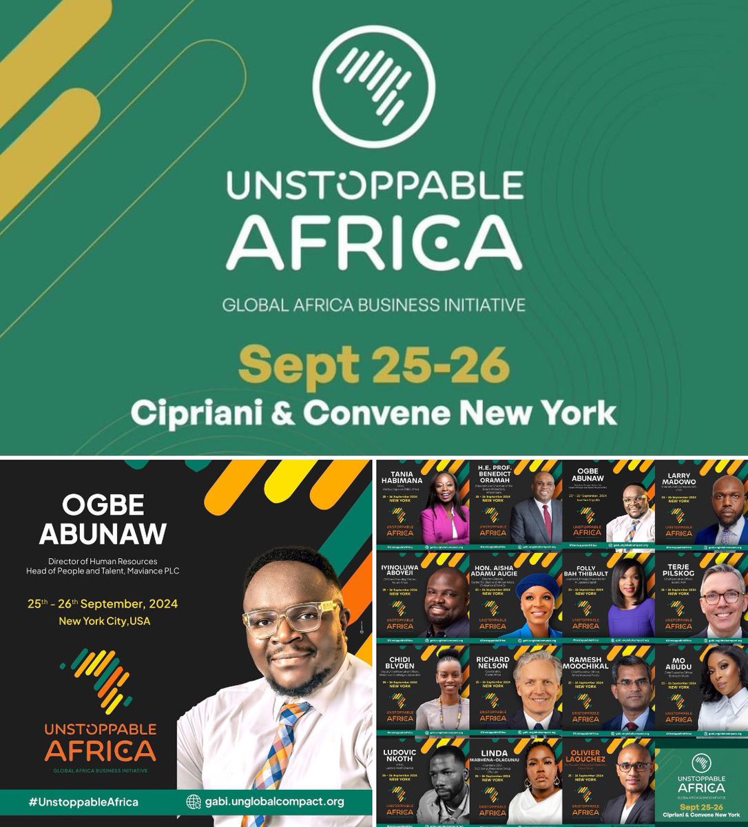 OmodadafrmH's tweet photo. GABI2024….
#UnstoppableAfrica
#3rdEdition
#UNGlobalCompact
#AfricaBusiness #TalentDevelopment #Innovation #EconomicGrowth #HRLeadership #Maviance #Empowerment #TransformativeGrowth #AfricanNarratives #NewYorkCity #79thUNGA #DigitalRevolution #Leadership #FutureOfAfrica https://t.co/w9QaIuM8de