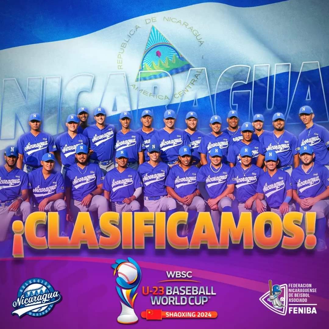 #U23| 𝗡𝗶𝗰𝗮𝗿𝗮𝗴𝘂𝗮𝗘𝗻𝗘𝗹𝗠𝘂𝗻𝗱𝗶𝗮𝗹 

¡NICARAGUA CLASIFICA A LA SÚPER RONDA INVICTOS! 🇳🇮🔥⚾️ 

La tropa pinolera haciendo historia 🇳🇮⚾️ 
#OrgulloDeMiPais
#U23 #NicEnElMundial #MundialU23