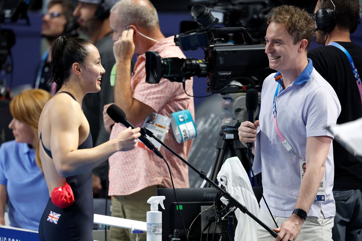 NickHopeTV's tweet photo. Paris 2024 and my ninth @Paralympics 
💙🤍❤️✅

So proud to have delivered well over 300 international interviews for Paralympic broadcasters from across the world during 10 incredible days of swimming at La Defénse Arena.

As ever, the Games delivered story-after-story and it was an honour to be trusted with such a role for Olympics Broadcasting Services / OiS 😊

A HUGE thanks to all those I've worked with over the last few weeks. Memories (and the occassional broadcast-related-trauma 🤪) to last a lifetime 🙏💜

#Paralympics | #Paris2024