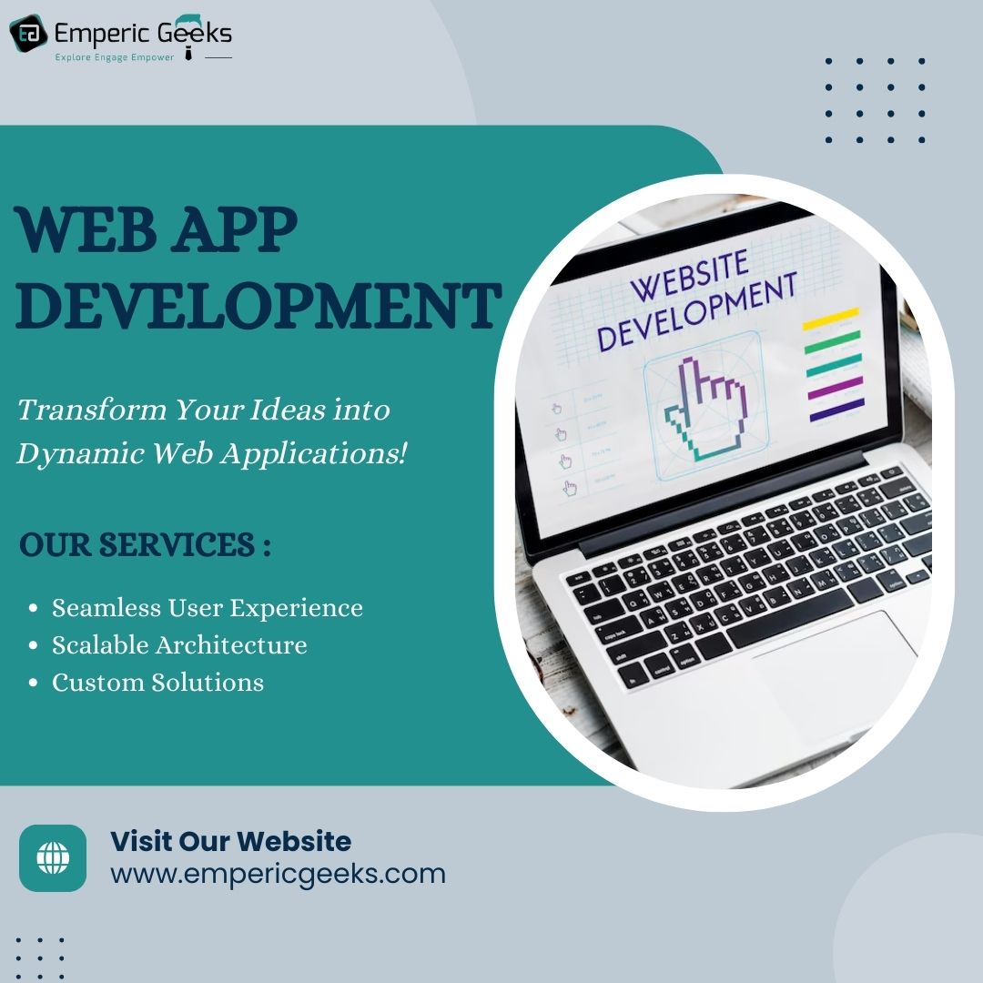 EmpericGeeks's tweet image. Your ideas + our expertise = a powerful web app that drives success. Let's create something impactful! 💡🔧 
#webappdevelopment #customwebapps #scalableapps #digitaltransformation #businessgrowth #userexperience #responsiveapps #webappdesign #innovationtech #futureoftech