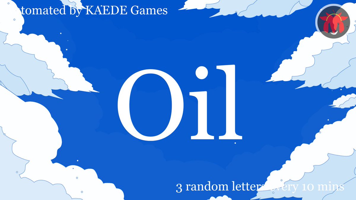 3letter_'s tweet image. O i l