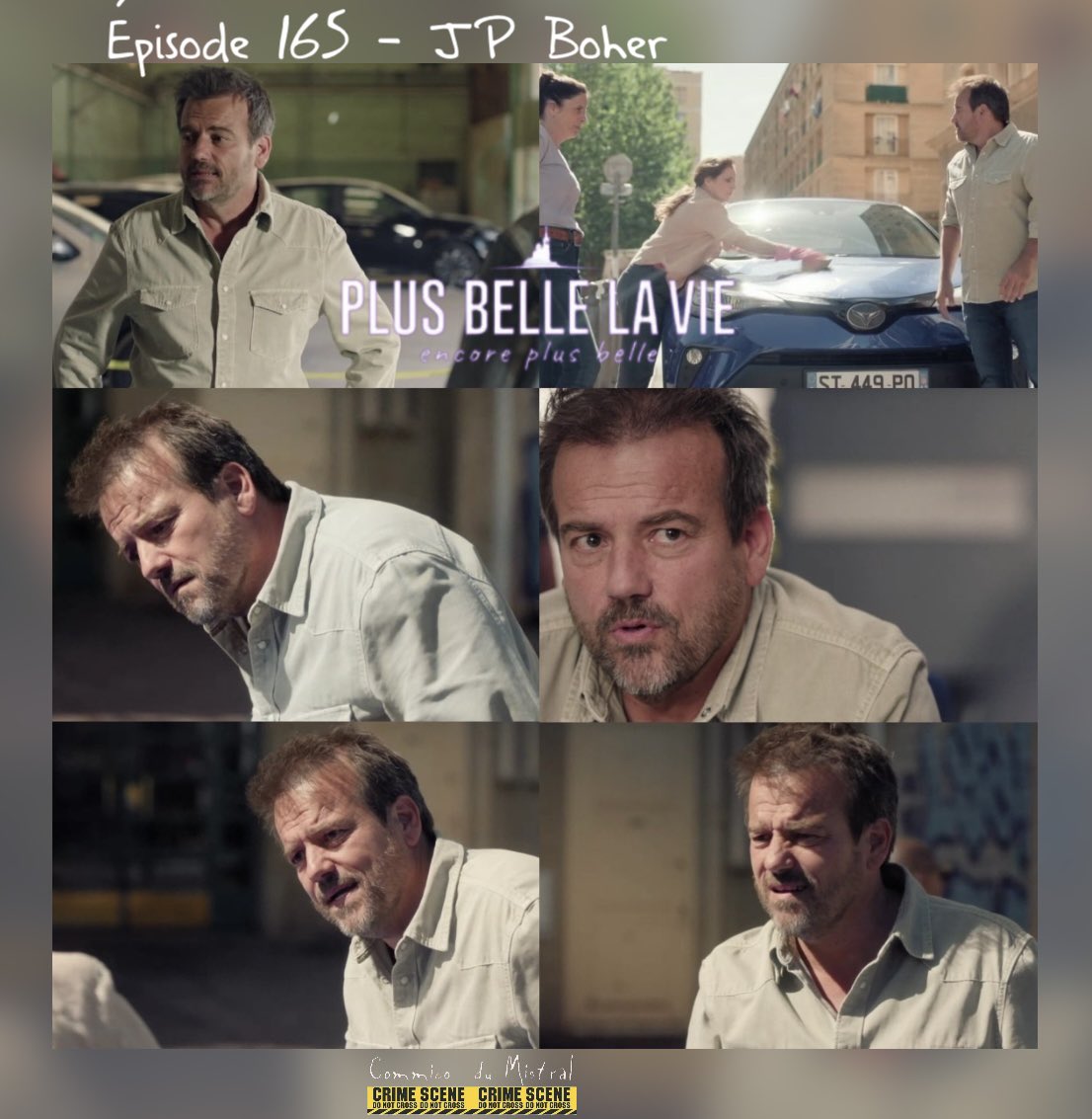 CommicoMistral's tweet photo. #pblvepb #episode165 quand le commandant JP débarque d’un air suspicieux puis finit par donner des conseils carrosserie « Une carrosserie ça se respecte ! » 😆😂😅 #pblv @HenonStephane https://t.co/5V9hSCcHMv