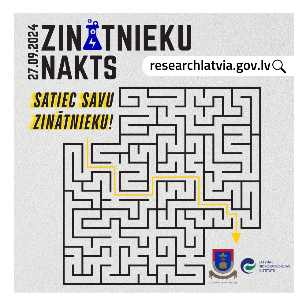 🧪 Piektdien, 27.septembrī norisināsies #ZinatniekuNakts2024! Šogad LHEI kā Daugavpils Universitātes aģentūra par Baltijas jūras un Latvijas saldūdeņu ekoloģiju rādīs un stāstīs Daugavpilī. 

Detalizētāks programmas apraksts sekos!

#ZinatniekuNakts2024 #ResearchLatvia