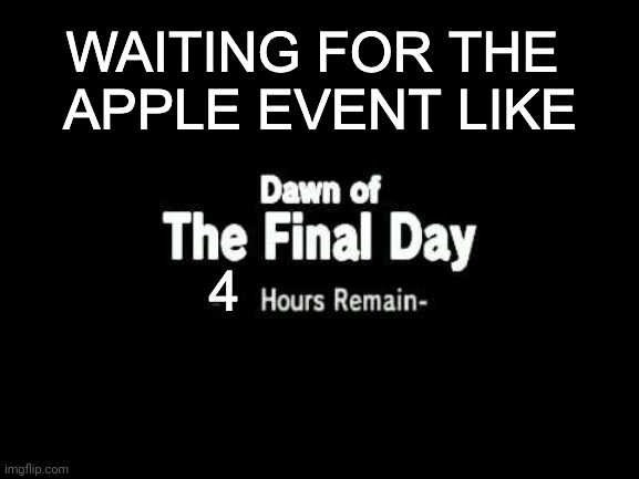 All of us in tech news right now 👀 
#AppleEvent