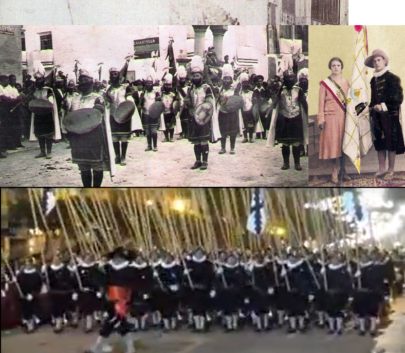 ElOrejonVillena's tweet photo. @JagvarGames @E_Salvajes Each participating group has contributed its own characteristics according to the popular tastes of each era. In Villena we have also had Spanish Tercios, Spanish Golden Age students, bandits from the Napoleonic Wars, roman legions or cowboys from the first Western films. https://t.co/a7lY79C87A