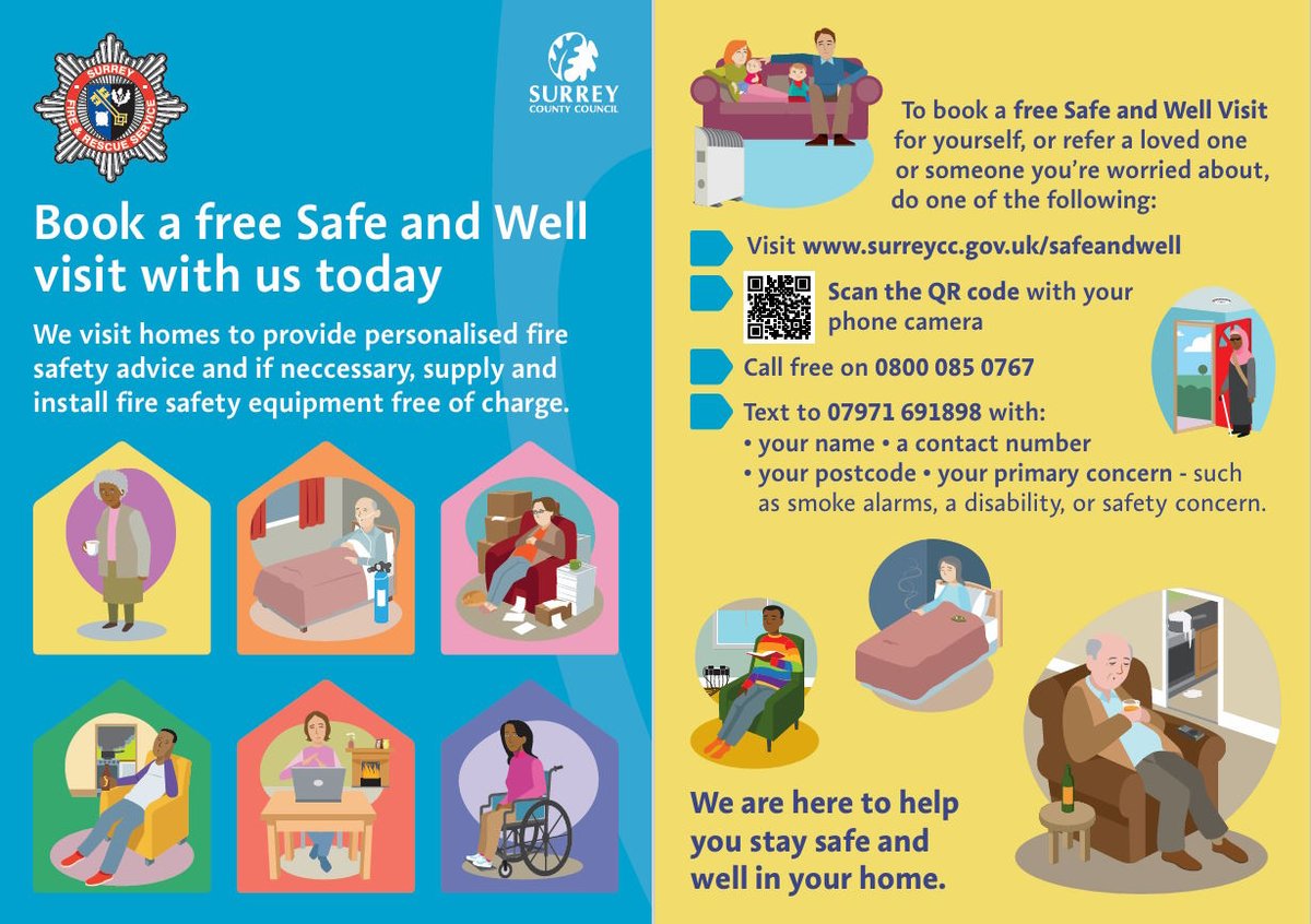 thebestofepsom's tweet photo. Surrey Fire and Rescue Service #SafeAndWellVisits FREE service helping to provide safer living environments for people in the community that require extra care and support. #Epsom #Banstead @SurreyFRS https://t.co/Fcln0vo3fl https://t.co/aKvNJwsZsb