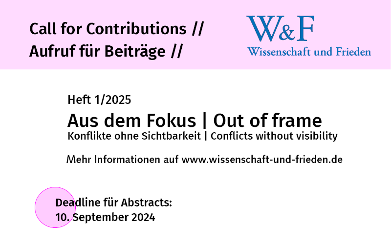 W_und_F's tweet photo. Deadline extended - call läuft noch bis 15. September! #forgottenconflicts #decolonialise #framingconflicts https://t.co/D1JKm8IUUQ