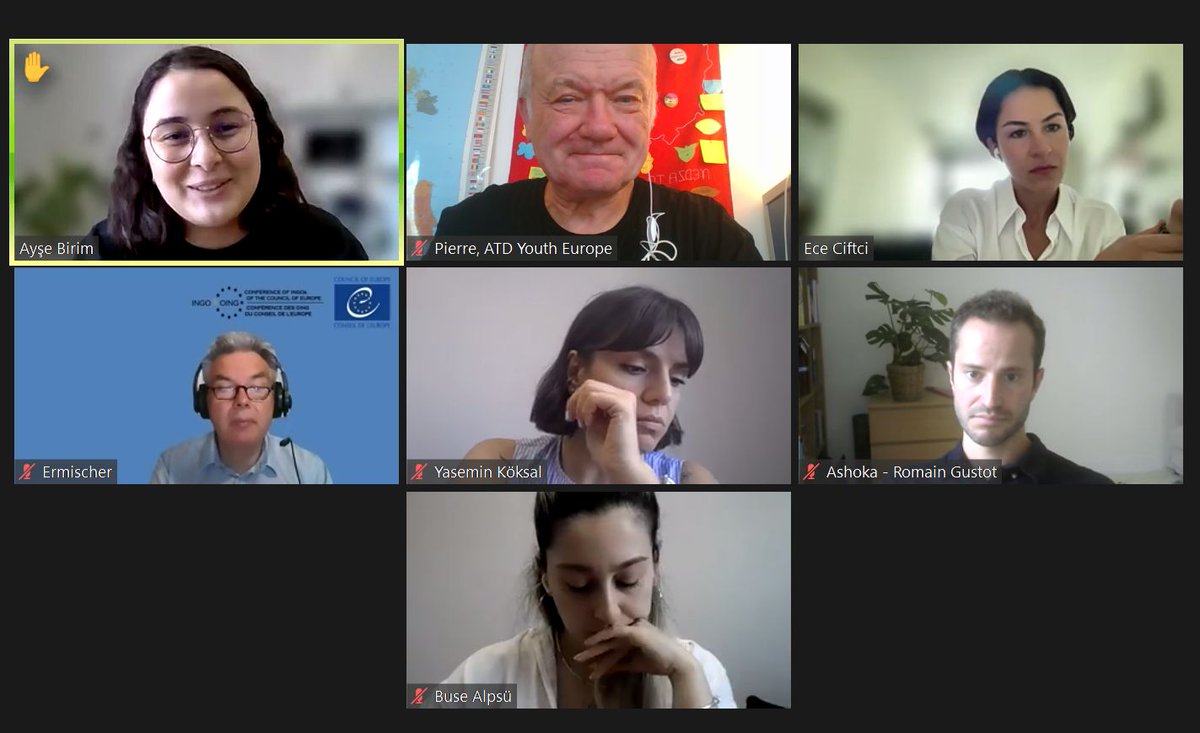 AtdYouth's tweet photo. Great final for the @cingoeu roundtables #ByYouthForYouth with @rgustot @Ashoka & Pierre Klein @ATD_Europe @ATD4thWorld.
Thanks to @ciftciece & @GErmischer for the facilitation & to all the participants in the debates.
Now it is time to draft the #CINGO Youth Strategy!
@CoE_Youth https://t.co/LnCKs6wiEy