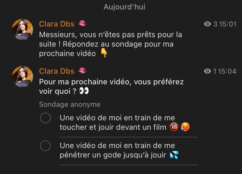 ClaraDbs88's tweet photo. Je crois qu'il se passe quelque chose sur mon Telegram 👀 Viens voir : https://t.co/4W0IbJXNkQ https://t.co/guKYYdCZym