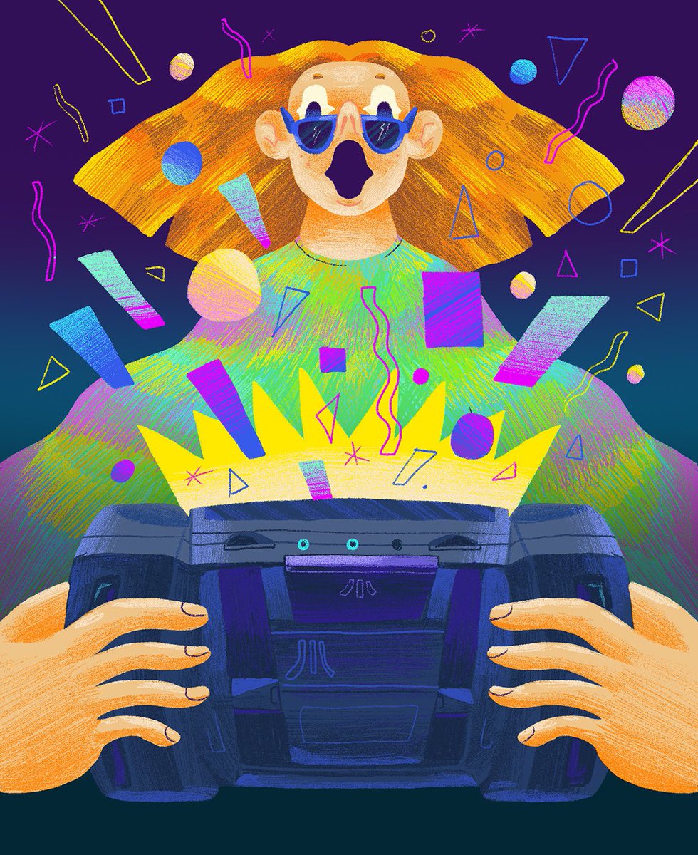 scott_balmer's tweet photo. More illustrations for A Handheld History 1988-1995 this time showing artwork for Zelda Link’s Awakening, Gameboy’s Play it Loud, the Sega Pico and the Atari Lynx II
#illustration #illo #videogames #zelda #gameboy #atarilynx #segapico #lostincult #handheld #handheldhistory #book https://t.co/d18J3McNnL