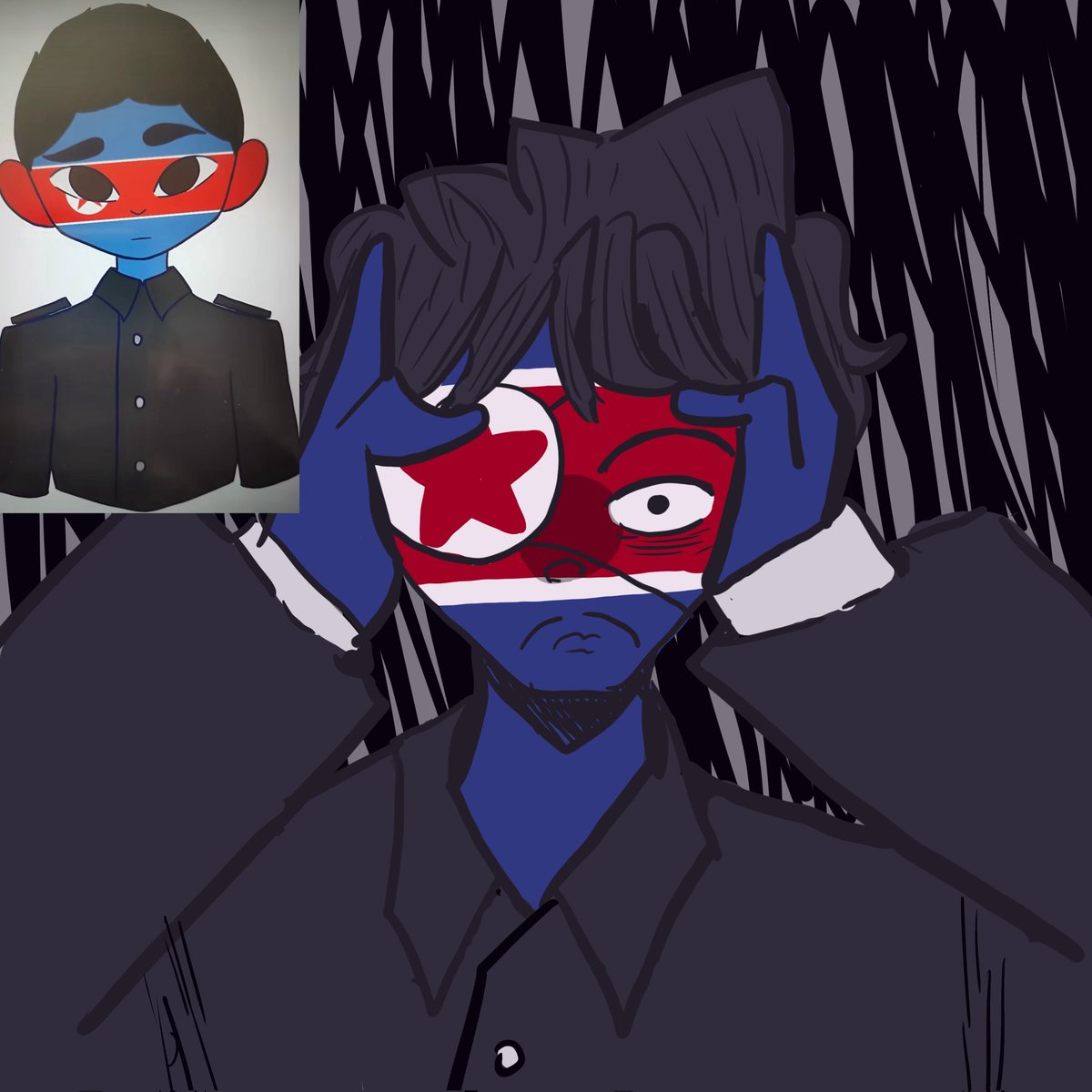 MissContry64's tweet photo. hoy con ustedes @whiteblack_swan a quien aqui un poco de su arte a mi estilo XD que espero sea de su agrado .
#CountryHumans #CountryHumanscoreadelsur.
#CountryHumanscoreadelnorte #CountryHumansoc #CountryHumansreich . https://t.co/2TQuWzzCsQ