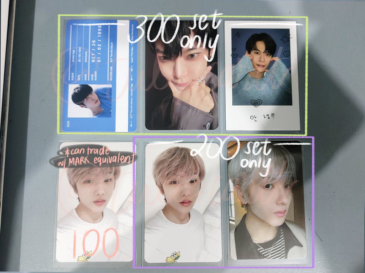 wts lfb ph #venttables •°○

NCT assorted pcs
• onhand , x sensi
•1 week dop if 24 hrs 50% dp

— DM or reply to claim

t. dream 127 nation trading card japan renjun doyoung golden age wtmc universe yangyang jungwoo jisung cafe johnny jeno candy tgu bear ay-yo ayyo glitch mode