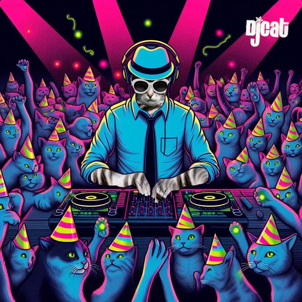 Gmeow Djs, If opportunities doesn't knock, build a door... $djcat stays spinning...pump it up..😺🪩😺🎶