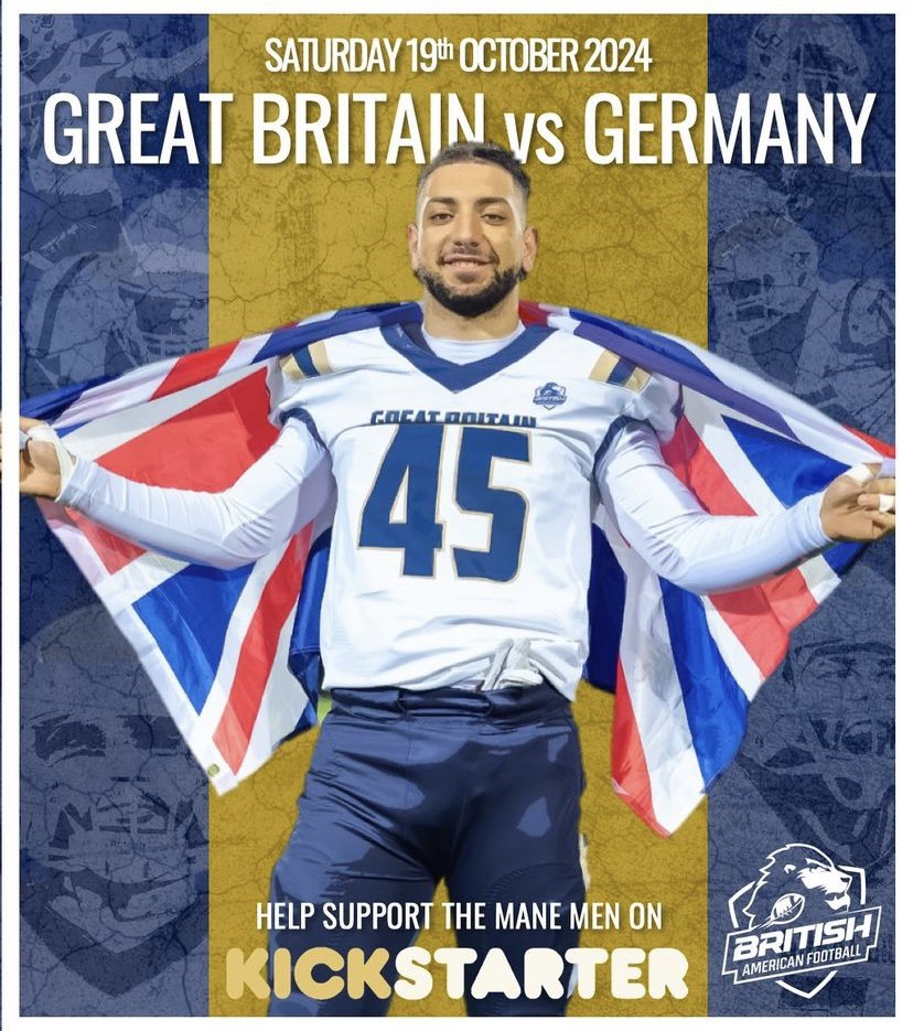 Now the <a href="/BAFAOfficial/">British American Football</a> contact season is over, it’s all downhill into the Men’s game this October… tickets on sale soon, but in the meantime, please give generously to our Kickstarter and help fund the #ManeMen. 

kickstarter.com/projects/manem…