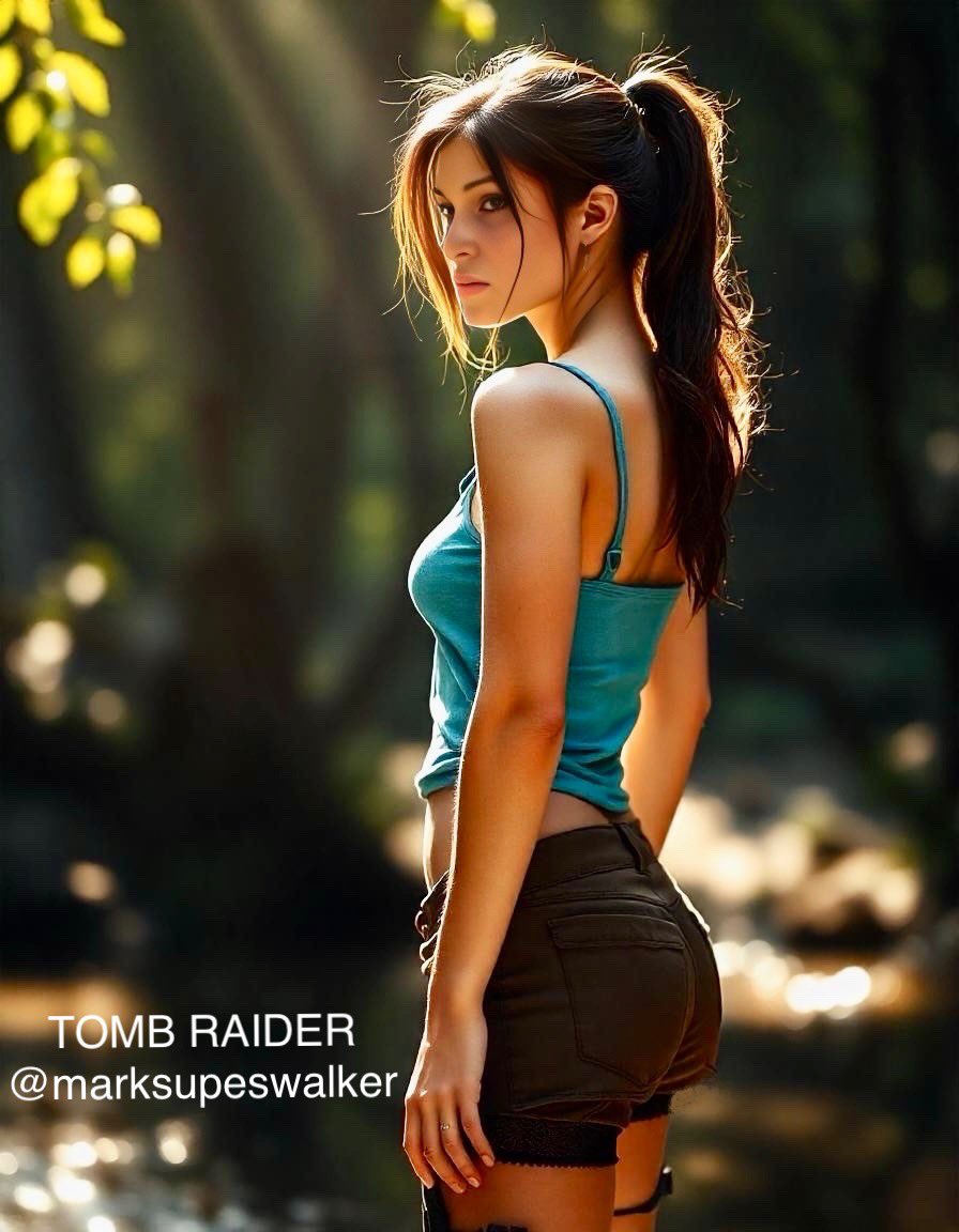 MarkSupesWalker's tweet photo. Back to work today so busy as….so an old un-posted Survivor Lara will have to do🔥
#ThatLookThough
#TombRaider 
#LaraCroft 
#AiArt https://t.co/fDHh0fcYOb