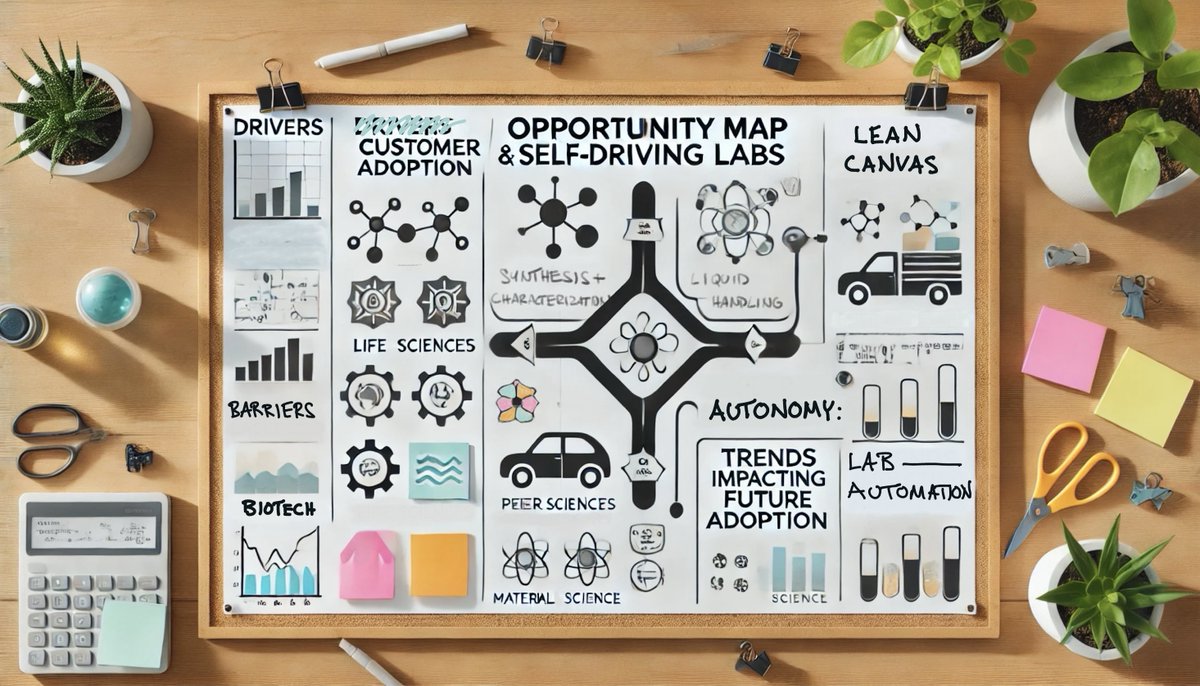 After conversations with 18 industry experts, I’m excited to share my research map on autonomous labs for scientific discovery.💡 View it here:  bit.ly/autonomous-sci… 

This map highlights customer pain points, product opportunities, and the peer landscape. I hope it shortens