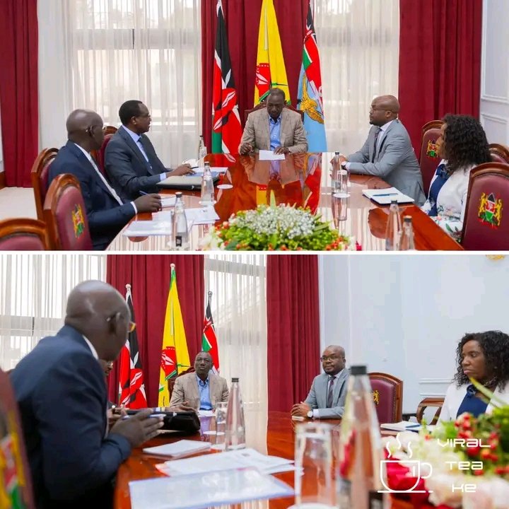 kinaratheDon's tweet photo. President @WilliamsRuto holds meeting with officials from Ministries of Education and Interior on the Hillside Academy fire tragedy and the steps being taken to ensure the safety of all Kenyan children.
#justice #mandera #kilimani #RosemaryExposed #Batch5796 #Muthaigacountryclub https://t.co/LVxa8THjJE