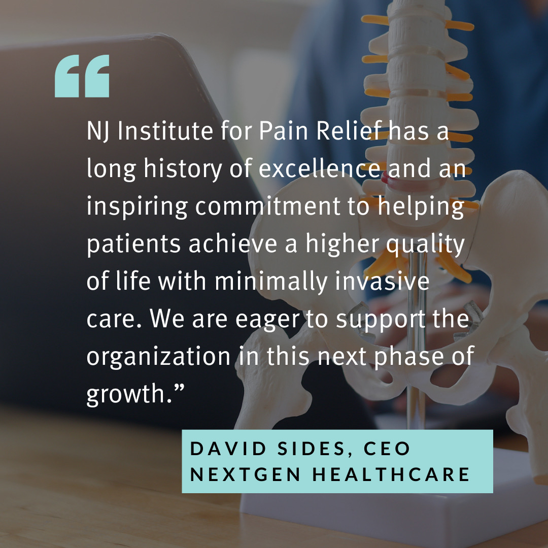 NextGen's tweet photo. Big announcement: NJ Institute for Pain Relief (NJIFPR) has chosen NextGen Healthcare as its healthcare technology partner. We’re excited to support NJIFPR’s locations across New Jersey and new sites planned for 2025 and beyond.
 
https://t.co/IqyVb7l4zR https://t.co/MaLydG8r0x