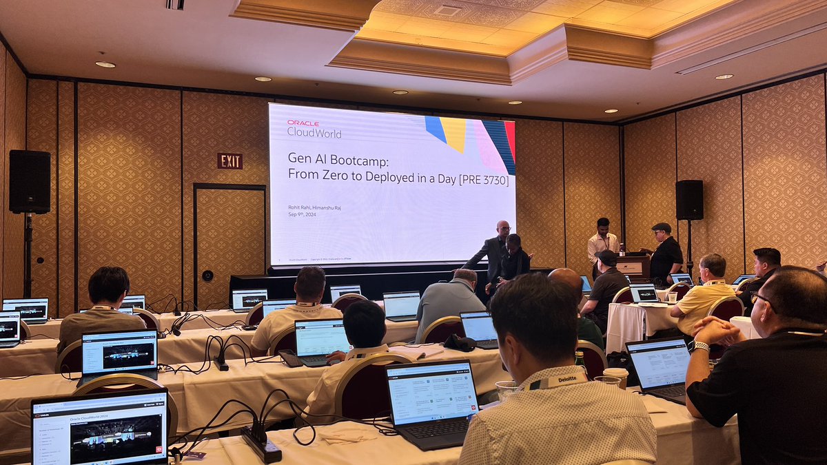 From Zero to #GenAI Hero in a Day with <a href="/rohitrahi/">Rohit Rahi</a> and Himanshu Raj. #ocw24