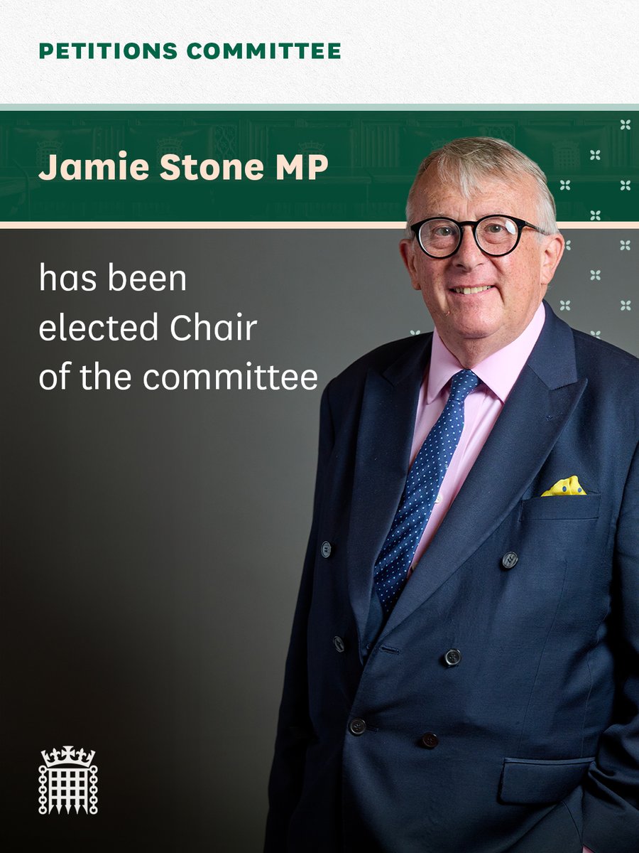 The Chair of the Petitions Committee is <a href="/Jamie4North/">Jamie Stone MP</a> after being elected unopposed.