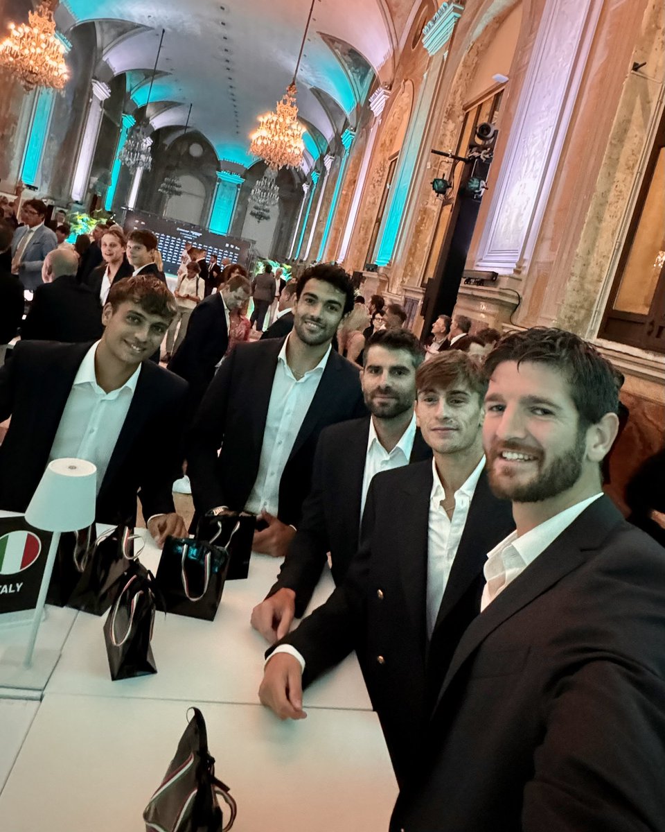 federtennis's tweet photo. I boys 😎

#DavisCup https://t.co/mve9M4JuQo