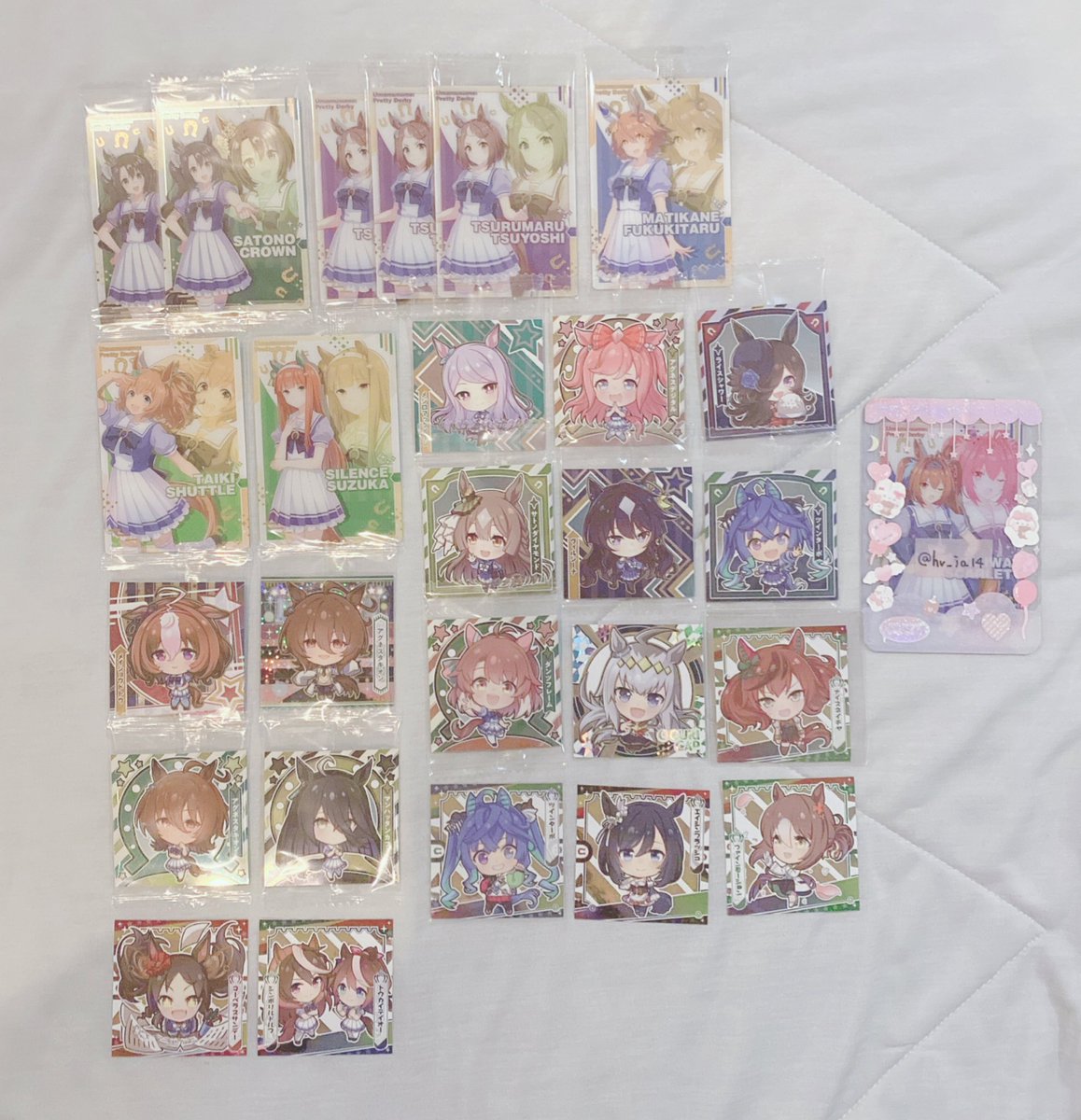 hv_ja14's tweet photo. 【交換】ウマ娘 ウエハースSpecial R アニメイト 特典 ポストカード【郵送】

求)アニメイト特典ポストカード ダイワスカーレット>>>その他紙類 ダイワスカーレット(ウエハース、シール等)

譲)画像のもの

💖は特典ポストカード優先🌷は5R優先

検索からでもお気軽にお声かけください🌷 https://t.co/IioQYH4GFb