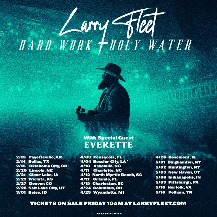 ArtistAndFan's tweet photo. Big News! Larry Fleet is hitting the road with his 2025 Hard Work and Holy Water Tour! 🌟🎤 Check out the full announcement and get ready for an epic tour! 🎟️🔥 #LarryFleet #MusicNews #ArtistAndFan
https://t.co/t9CFQfD3HJ https://t.co/JDraIiungk