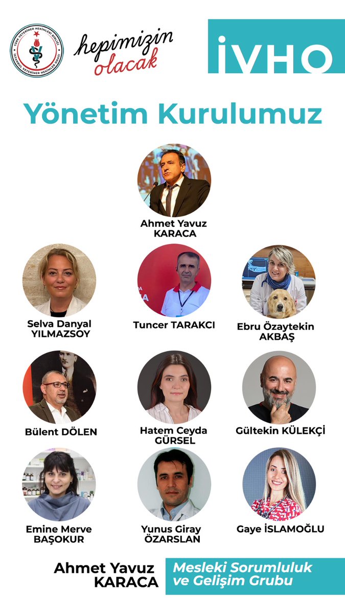 Platform üyemiz Ahmet Yavuz Karaca İVHO seçimleri için birlikte aday olduğu arkadaşlarını (yönetim kurulu listesini) açıkladı.