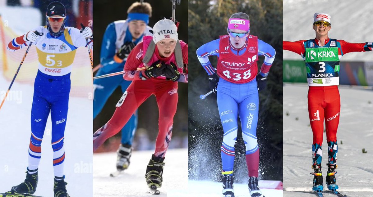LosBrolin's tweet photo. This is the team I'm sending to cross-country skiing - Men's 4x10km Relay. They're pretty good cyclists too!

1. Mathias Vacek
2. Florian Lipowitz
3. Johannes Staune-Mittet
4. Jørgen Nordhagen https://t.co/InUiO1kxCP