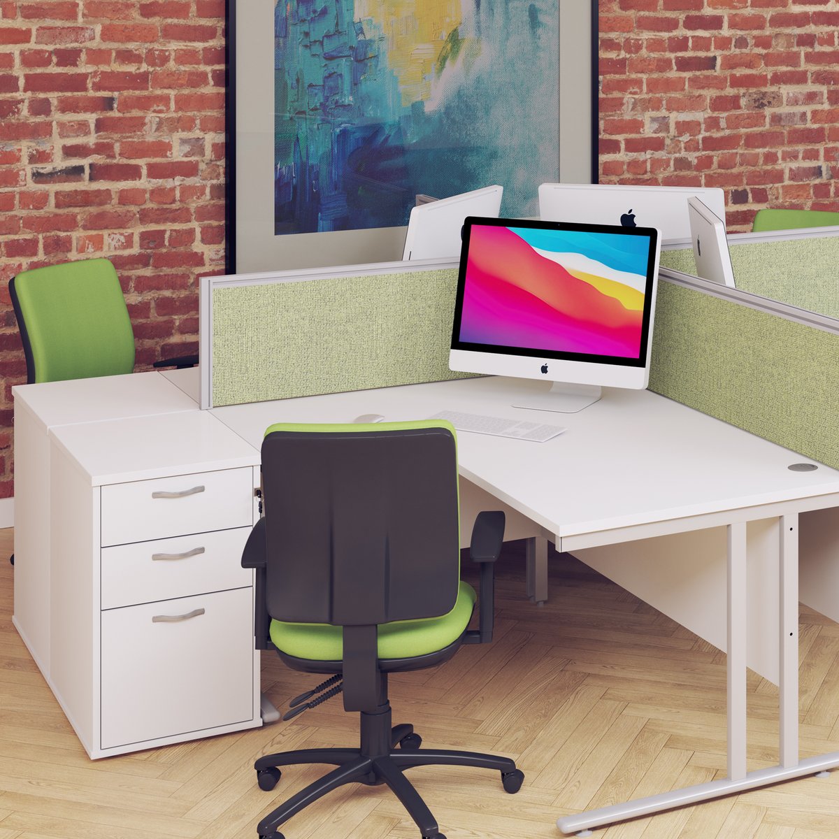 Desk and Chair Combos available for small offices (or big ones ) officebusinesssupplies.net or call 01827 302848 to get your quote