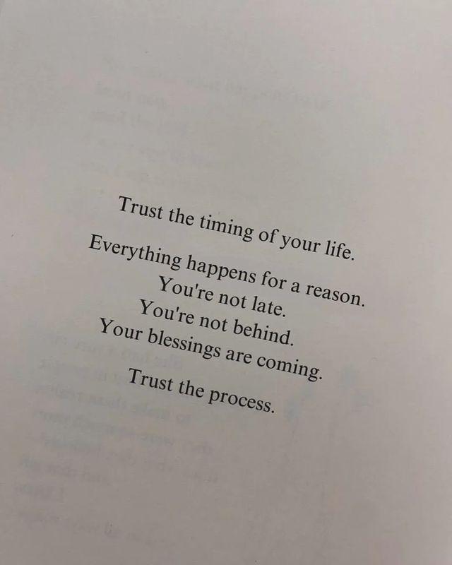 Trust the process