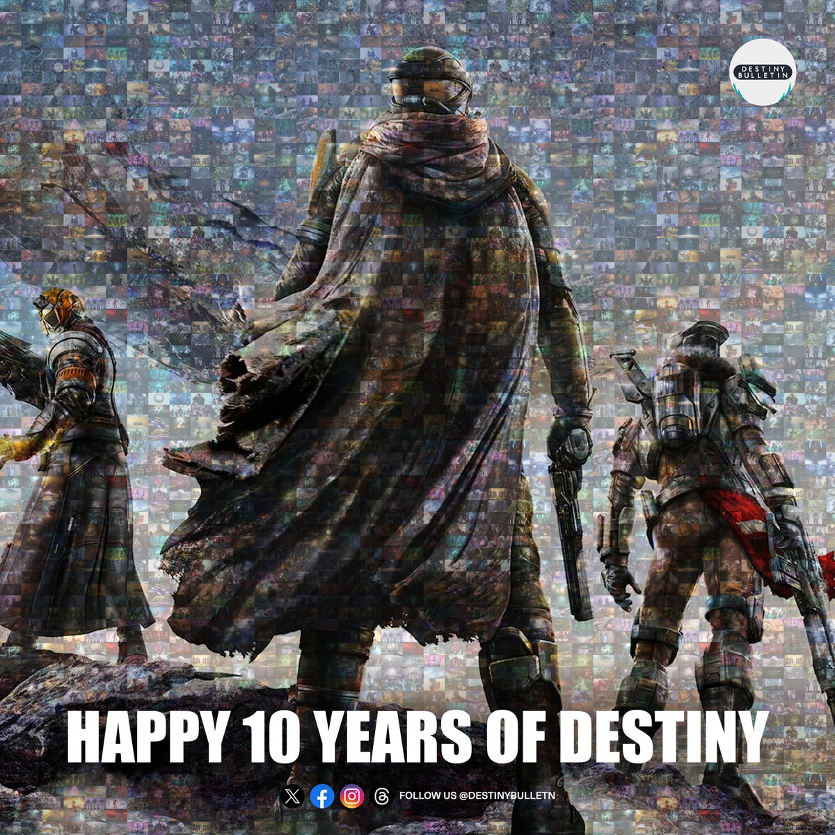 DestinyBulletn's tweet photo. 10 years ago today: Destiny was released.

What an incredible journey it's been! Thank you, Bungie, for giving us a universe full of unforgettable moments. ✨ https://t.co/E3CwwDA2qs
