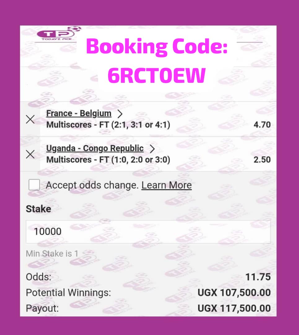 TODAY’S PICK. on X: “A T T E N T I O N ❗❗ I See BetPawa