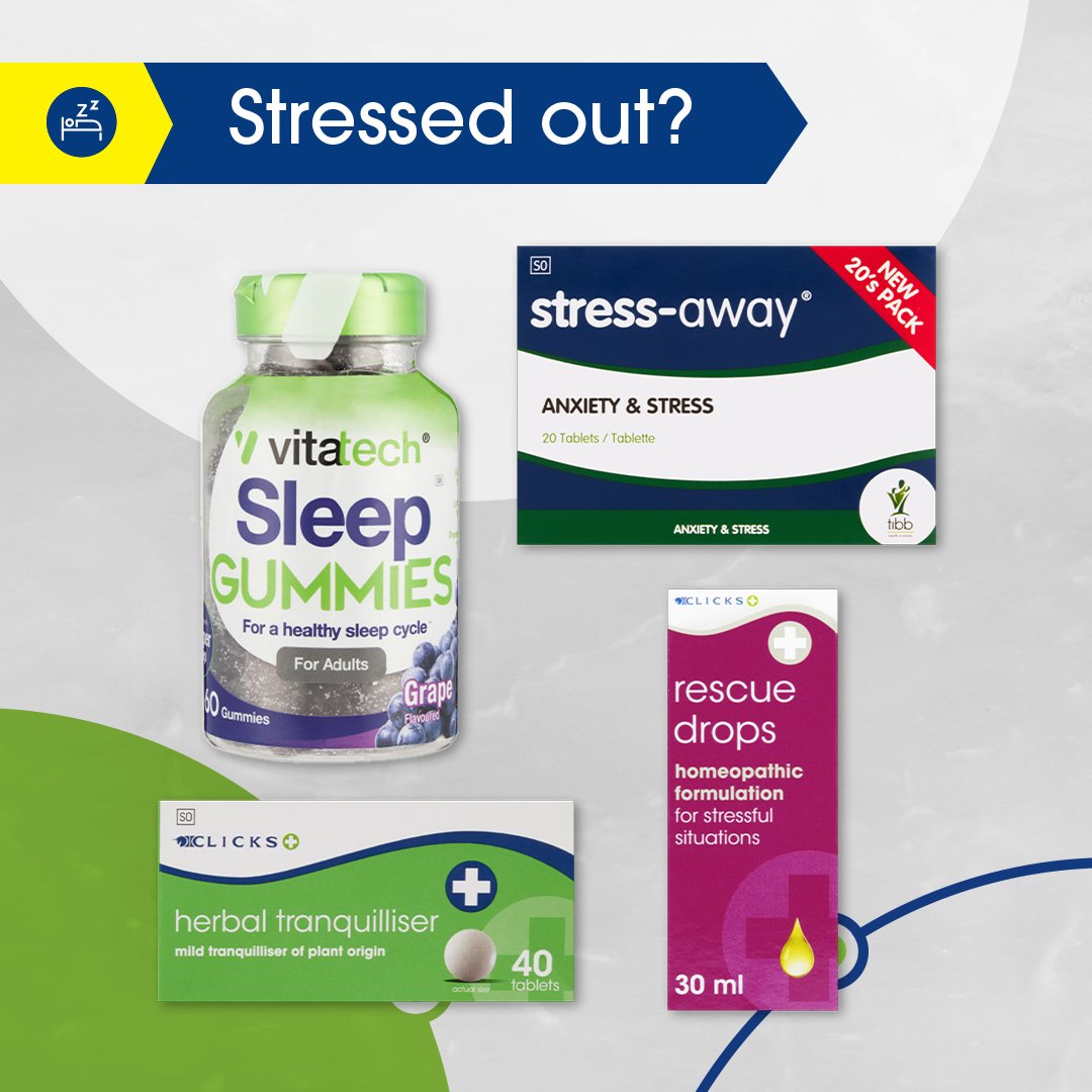 Clicks_SA's tweet photo. Struggling with sleep and stress? 😴🌙
Find your calm and rest easier with our soothing solutions, available at Clicks online and in store. -> https://t.co/n8j6IArRc5
#Clicks #ClicksHealth #SleepAids #StressAids https://t.co/IIOT9wGkTy
