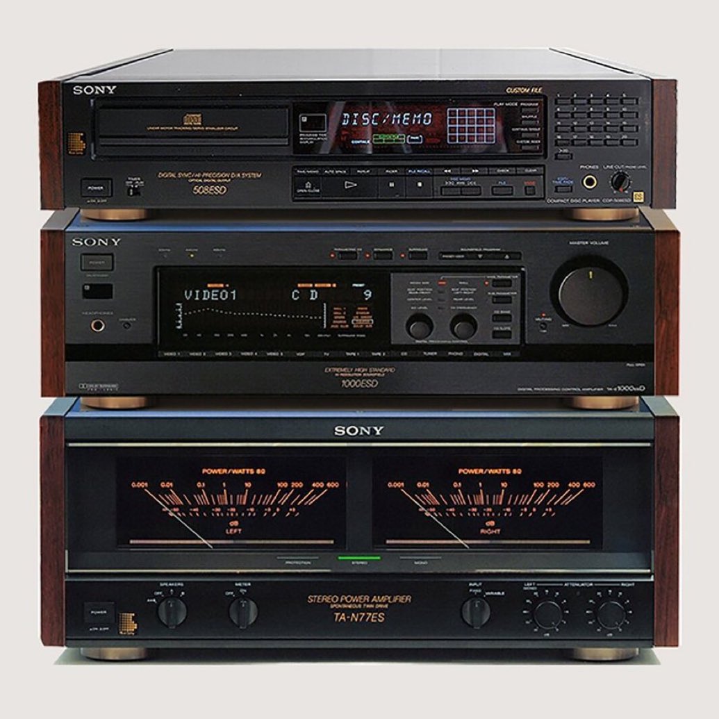 Sony Audio products had a design language that still speaks today. Even though this is decades old, there is a modern urgency to design. From the wise use of real wood to the shade of dark gray and the classic highlights, Sony created masterpieces.