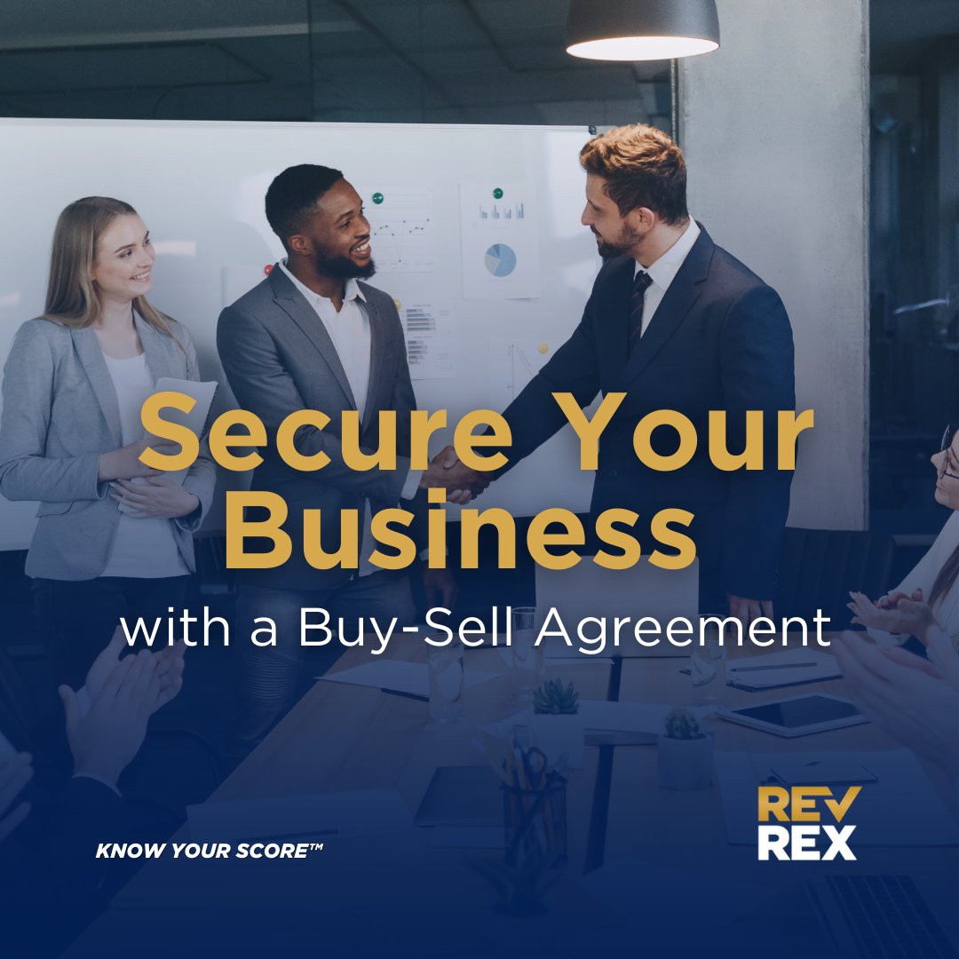 revrexscore's tweet image. Are you a business co-owner? A buy-sell agreement can protect your business and your heirs. Learn more! #REVREX #knowyourscore #BusinessProtection