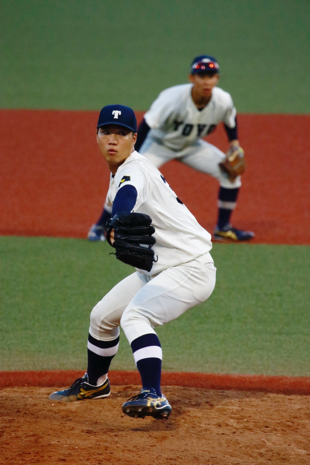 【限定値下げ】東都大学野球の名門　東洋大学野球部長袖Vジャン 大東文化 野球
