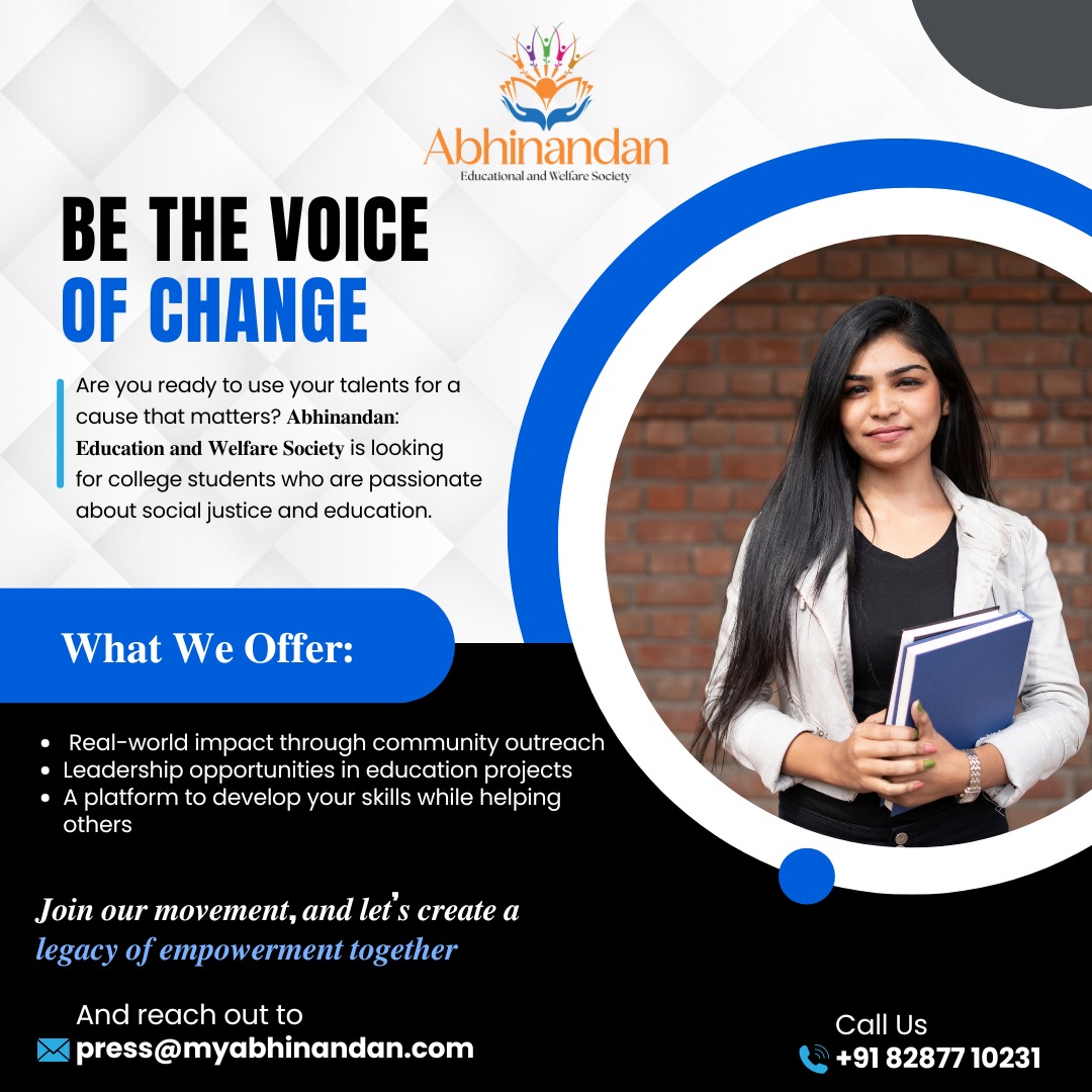 Abhinandanedus1's tweet photo. 𝐁𝐞 𝐭𝐡𝐞 𝐕𝐨𝐢𝐜𝐞 𝐨𝐟 𝐂𝐡𝐚𝐧𝐠𝐞!
#Abhinandan #ChangeMakers #StudentActivism #AbhinandanSociety #EducationForAll #YouthImpact #VoiceOfChange #EmpowerThroughEducation #AbhinandanMovement #YouthForJustice #LeadershipInAction #ChangeMakers #EducationForAll #JoinTheImpact https://t.co/E9gQ60XsZJ