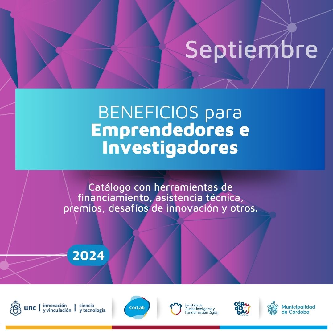 🚀 Ya está disponible el Catálogo de Beneficios para #Emprendedores e #Investigadores de Septiembre! Un documento elaborado por #CorLab de <a href="/MuniCba/">Municipalidad de Córdoba</a> en conjunto con <a href="/InnovacionUNC/">Secretaría de Innovación y Vinculación UNC</a> y <a href="/Secyt_UNC/">Ciencia y Tecnología UNC</a>  de <a href="/unc_cordoba/">UNC</a> 

Descargalo aquí → bit.ly/4ghMDqg